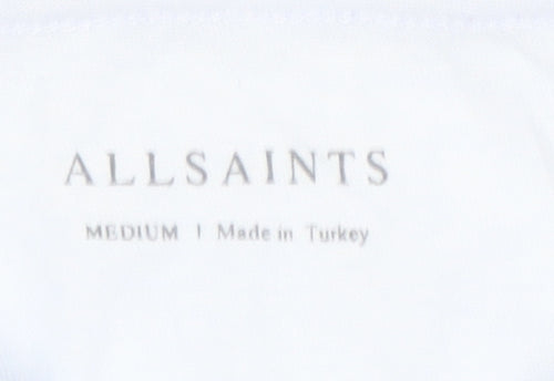 AllSaints Men's Blue Crew Neck T-Shirt Medium