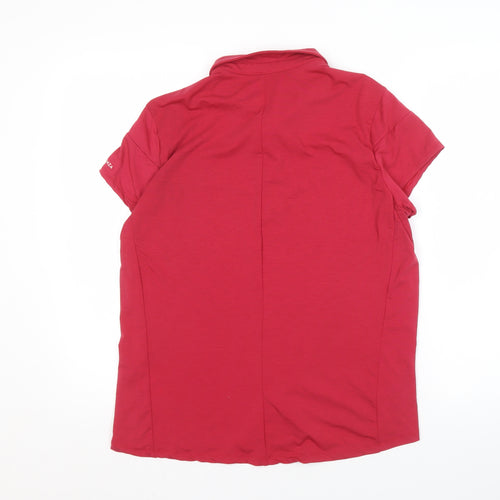 Decathlon Women's Red XL Polo Activewear Top