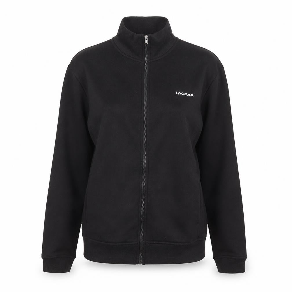 Front view of LA Gear Women's Black Track Jacket, size 14