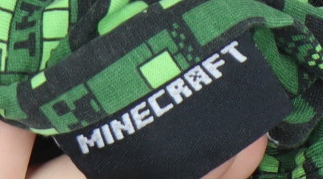 George Boys Black Minecraft Full Zip Hoodie 8-9 Years