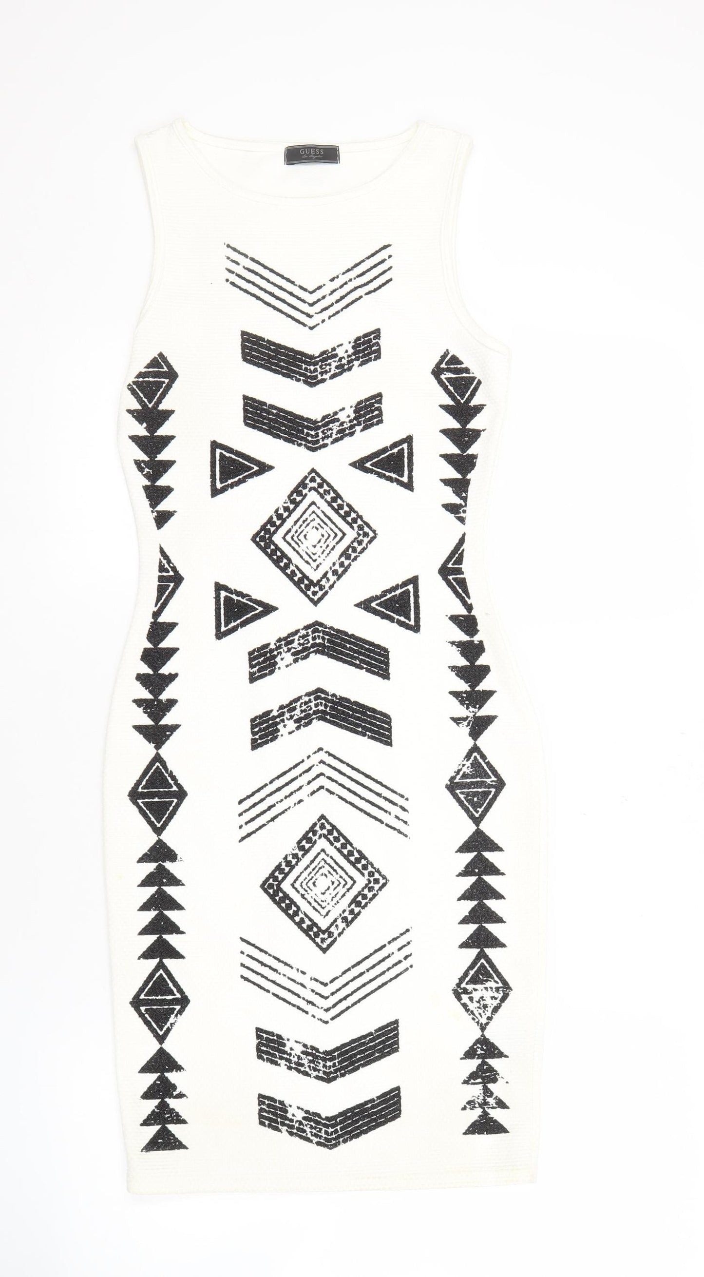 Guess Women’s Ivory Bodycon Dress XS - Aztec Style