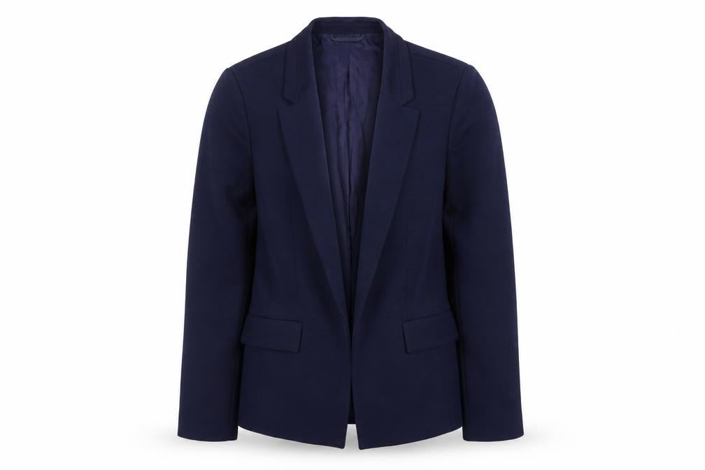 Front view of Oasis Women’s Blue Blazer, size UK 10