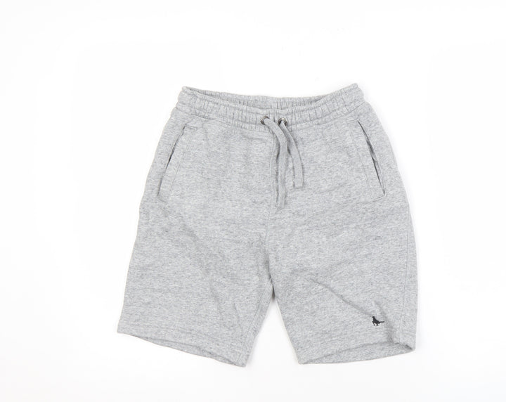 Jack Wills Boys' Grey Sweat Shorts, 11-12 Years, Elastic Waist