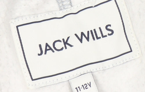 Jack Wills Boys' Grey Sweat Shorts, 11-12 Years, Elastic Waist