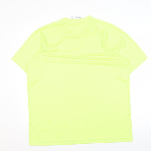 Adidas Men's Green XL Basic Crew Neck T-Shirt