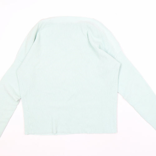 Phase Eight Unisex Green Lightweight Button Jumper
