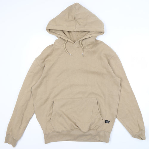 Jack & Jones Men’s Beige Pullover Hoodie, Size M