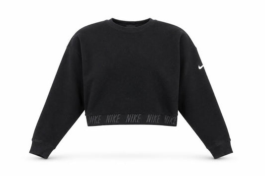 Nike Women's Black Dri-Fit Sweatshirt, Size S, Logo Accent