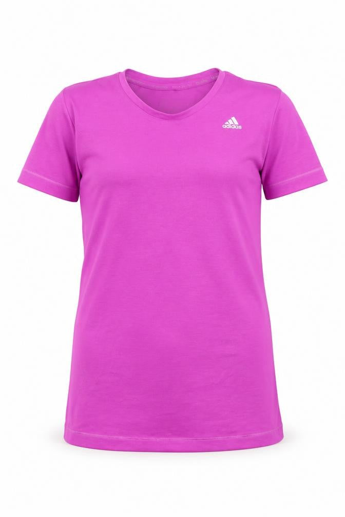 Adidas Girls Purple T-Shirt 13-14Y Breathable Activewear New