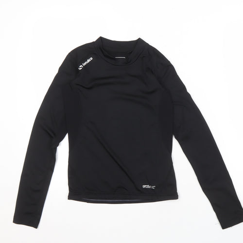 Sondico Boys Black Long Sleeve Athletic T-Shirt, 11-12 Years