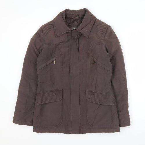 Wallis Women's Brown Cotton Nylon Jacket Size 10