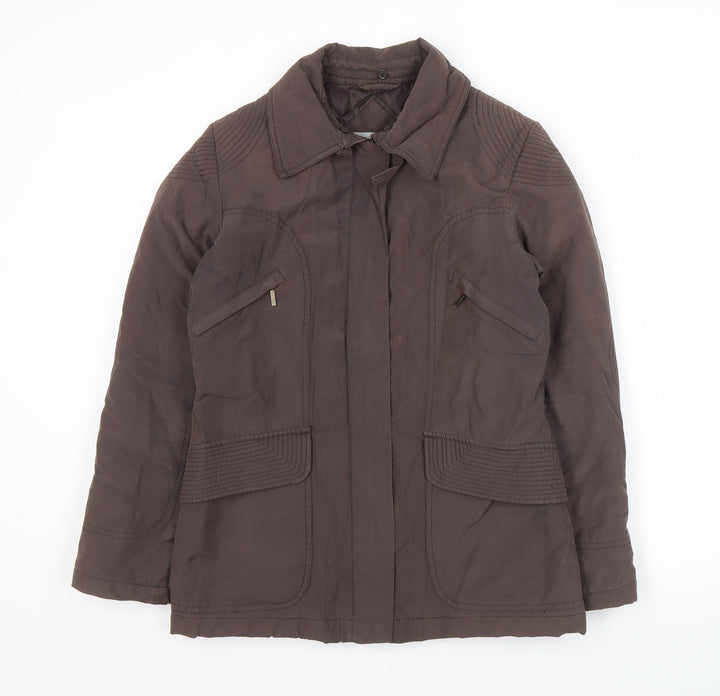 Wallis Women's Brown Cotton Nylon Jacket Size 10