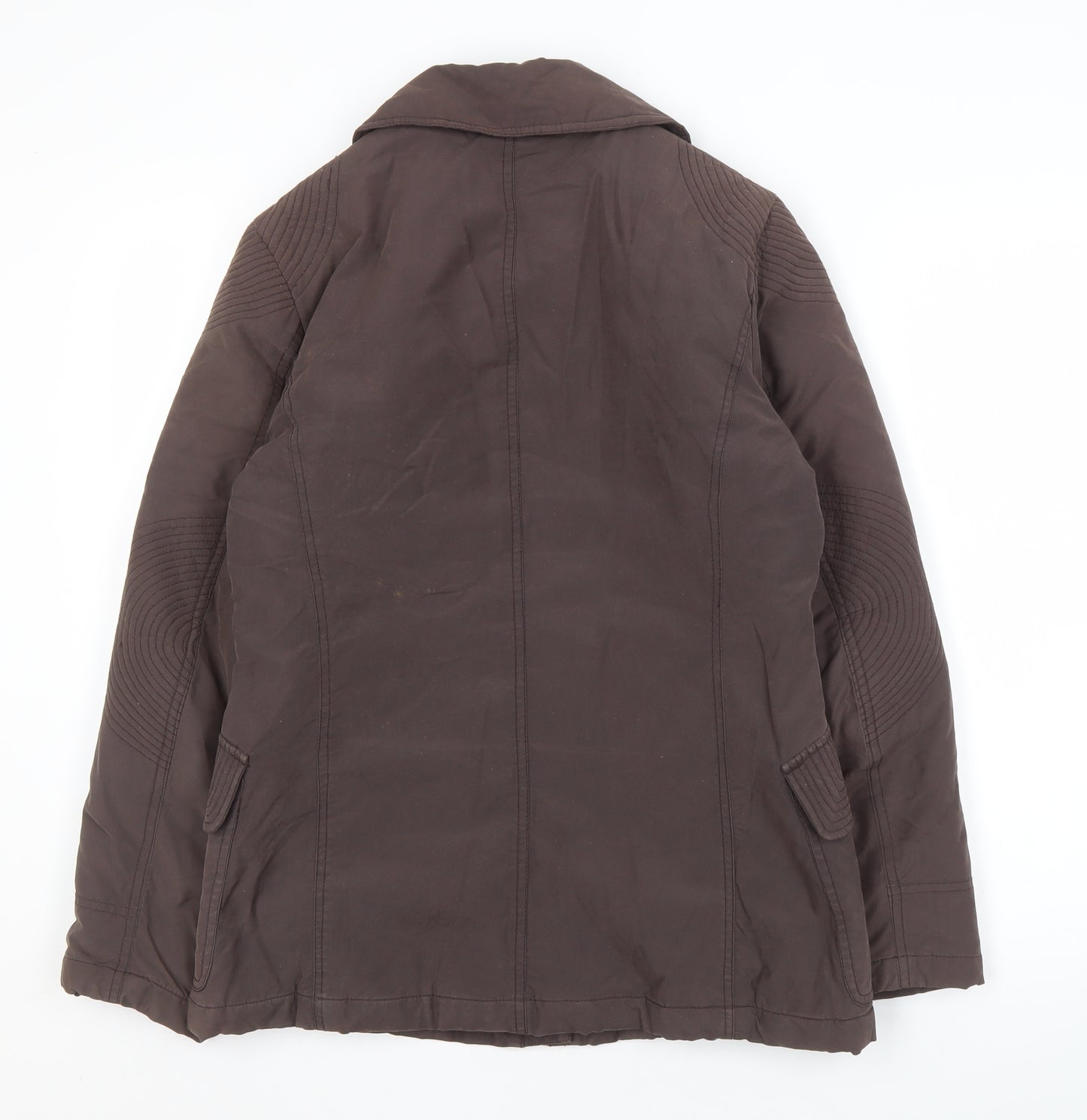 Wallis Women's Brown Cotton Nylon Jacket Size 10