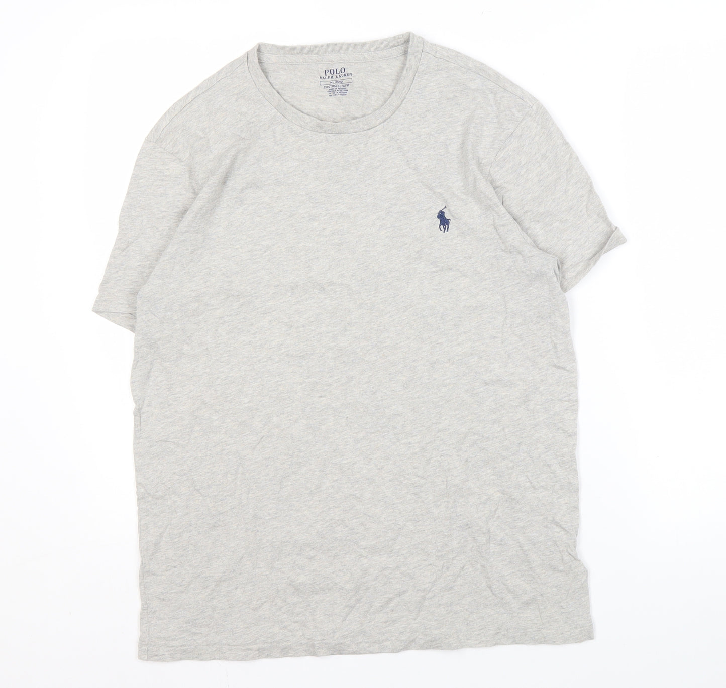 Polo Ralph Lauren Grey T-Shirt, Men, Medium, Crew Neck