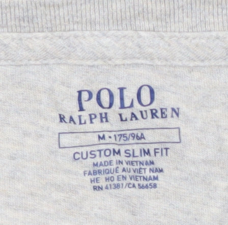 Polo Ralph Lauren Grey T-Shirt, Men, Medium, Crew Neck