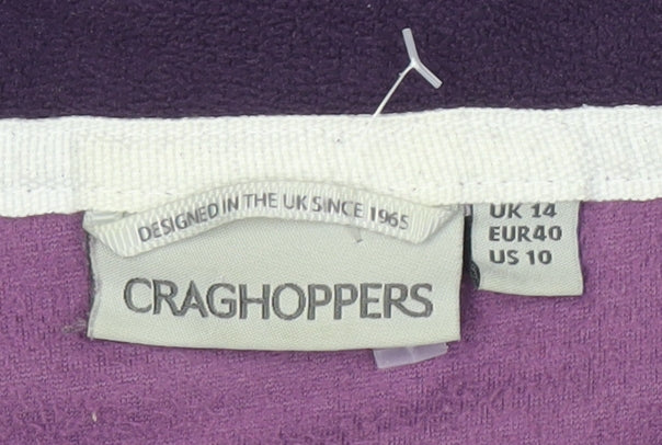 Craghoppers Women's Purple Fleece Pullover Size 14