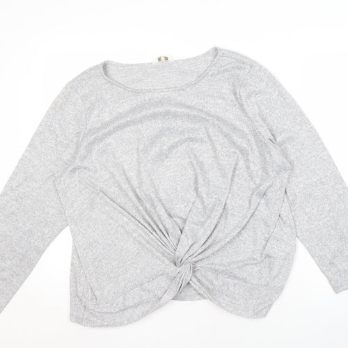 Cotton Traders Women's Grey Pullover Jumper Size 18