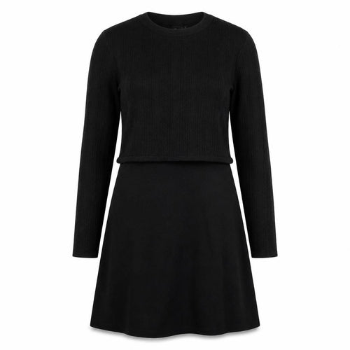&GOLF Women's Black XS Knit Dress Long Sleeve