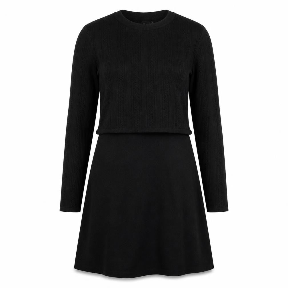 &GOLF Women's Black XS Knit Dress Long Sleeve