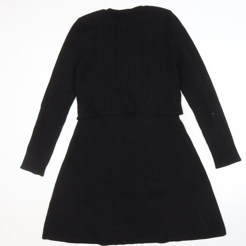 &GOLF Women's Black XS Knit Dress Long Sleeve
