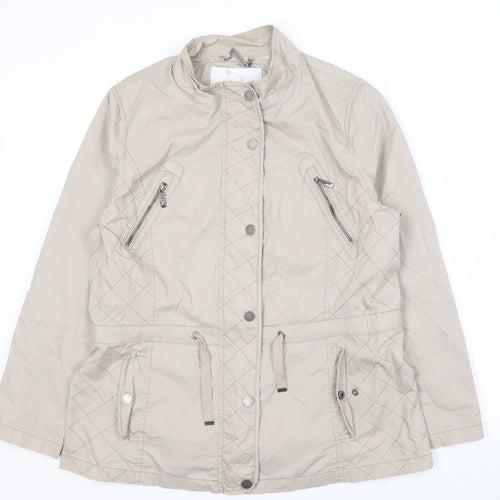 RJR John Rocha Women Beige Size 16 Basic Jacket