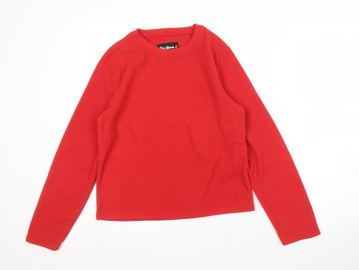 Peter Storm Boys Red Fleece Pullover Sweatshirt, Size 13