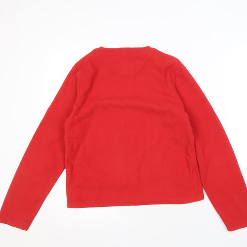Peter Storm Boys Red Fleece Pullover Sweatshirt, Size 13