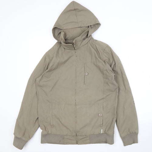 ONETrueSaxon Men's Beige Hooded Jacket Size S
