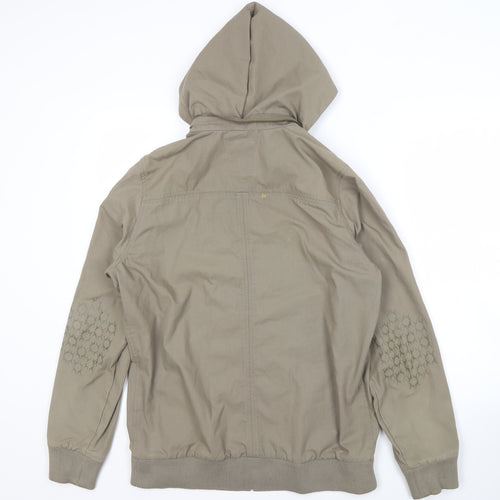 ONETrueSaxon Men's Beige Hooded Jacket Size S