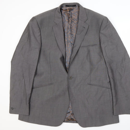 Ted Baker Men's Grey Wool Suit - Size 46R, Formal Jacket