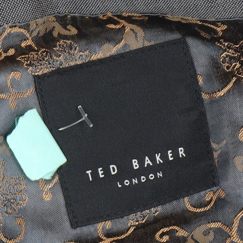 Ted Baker Men's Grey Wool Suit - Size 46R, Formal Jacket