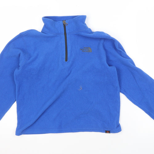 The North Face Boys Blue Fleece Pullover Sweatshirt M
