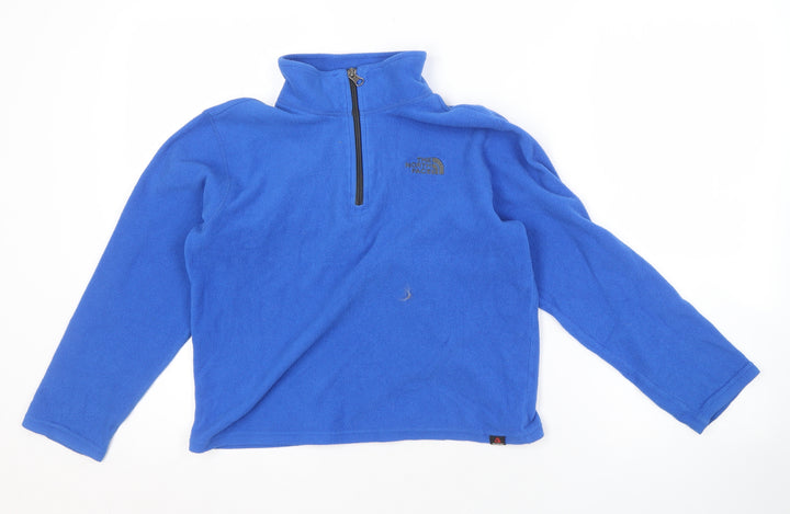 The North Face Boys Blue Fleece Pullover Sweatshirt M