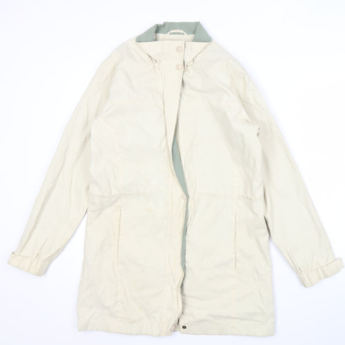 Hawkshead Women's Beige Mid-Length Coat Size 10