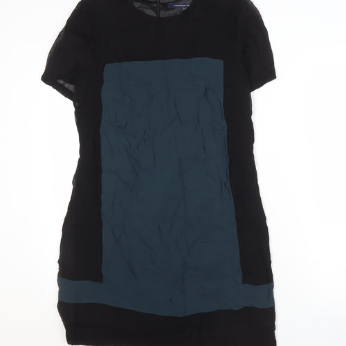 French Connection Women’s Black Colourblock Shift Dress 10