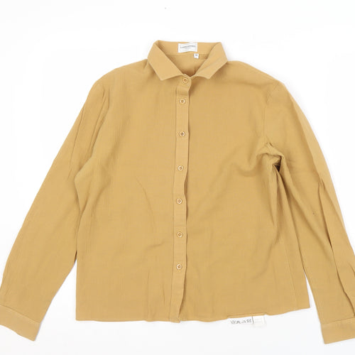 LondonPride Women's Beige Button-Up Shirt Size 14