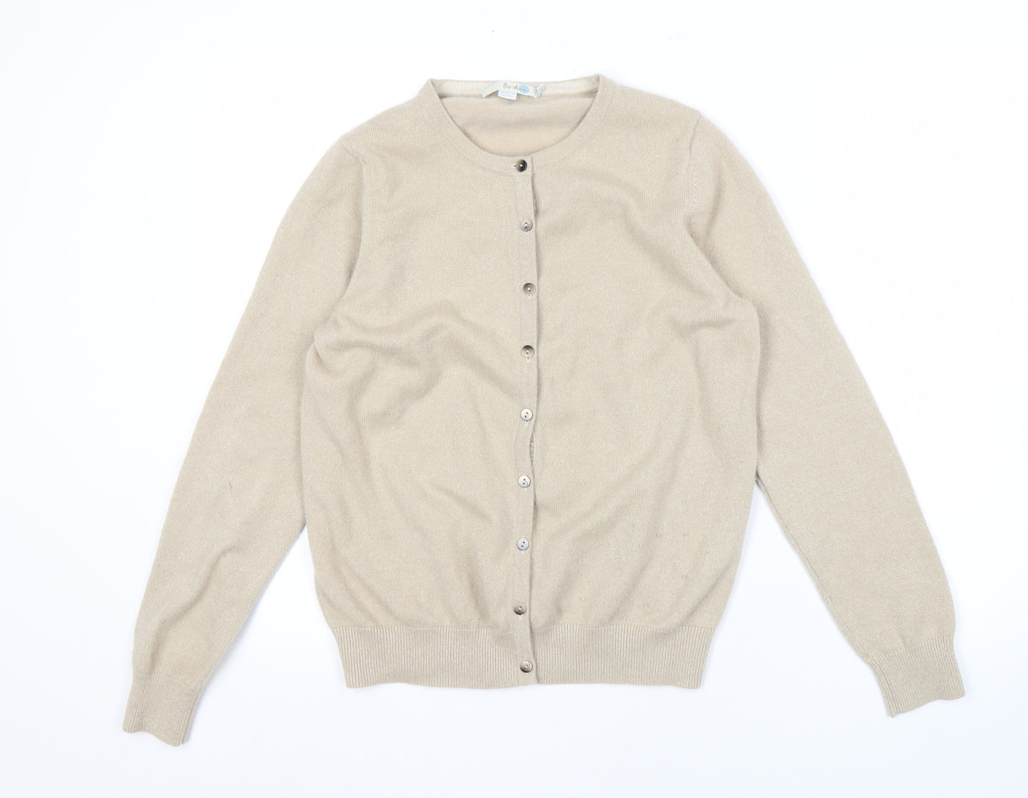 Boden Women Beige Cashmere Cardigan Size 16