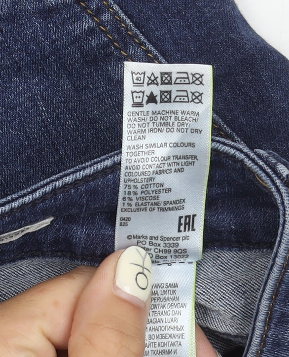 Marks and Spencer Blue Skinny Jeans, Size 14, Women's Stretch Denim