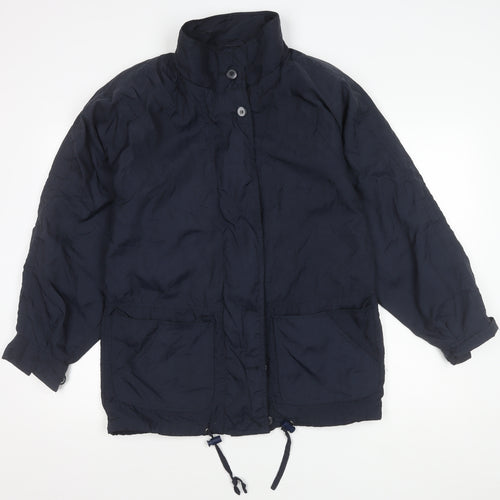 BHS Women's Navy Nylon Jacket Size 10