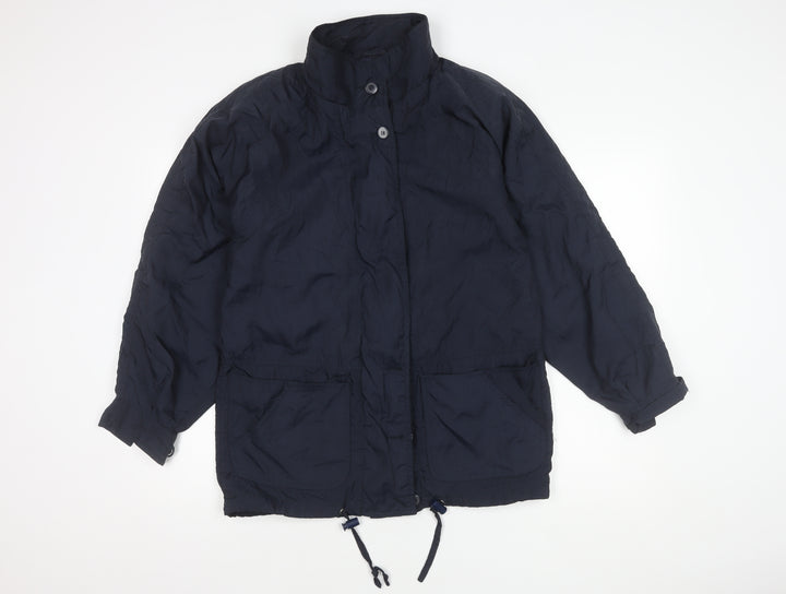 BHS Women's Navy Nylon Jacket Size 10