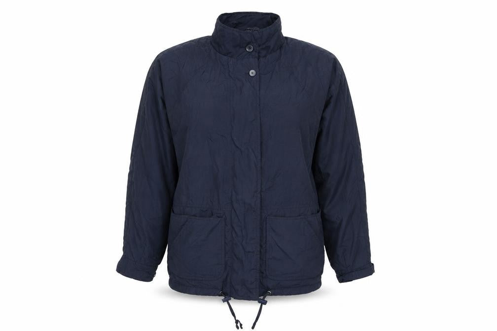 Front view of BHS Women's Navy Nylon Jacket, size 10