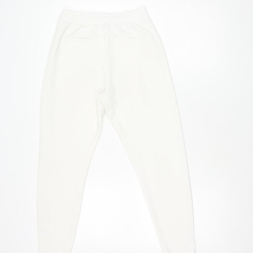 Bershka Women's White Jogger Trousers - Size S