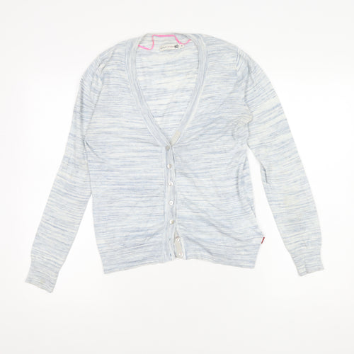 Knitwear by Jackpot Women's Blue M V-Neck Cardigan