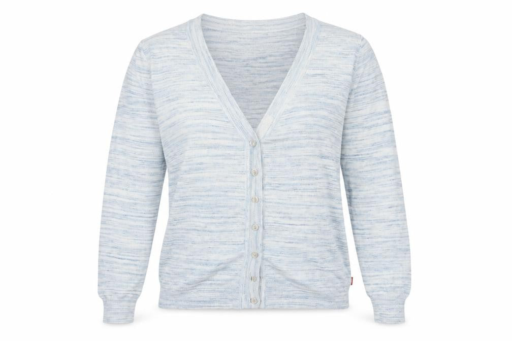 Knitwear by Jackpot Women's Blue M V-Neck Cardigan