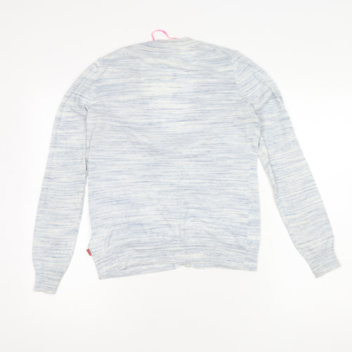 Knitwear by Jackpot Women's Blue M V-Neck Cardigan
