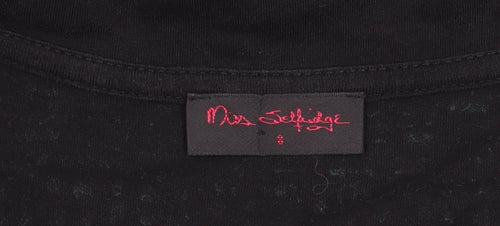 Miss Selfridge Women’s Black Floral Fit & Flare Dress Size 8