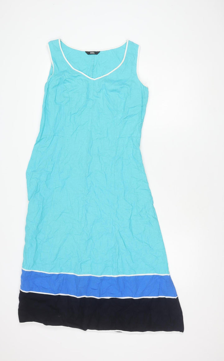 Marks and Spencer Women's Multicoloured Shift Dress, Size 10