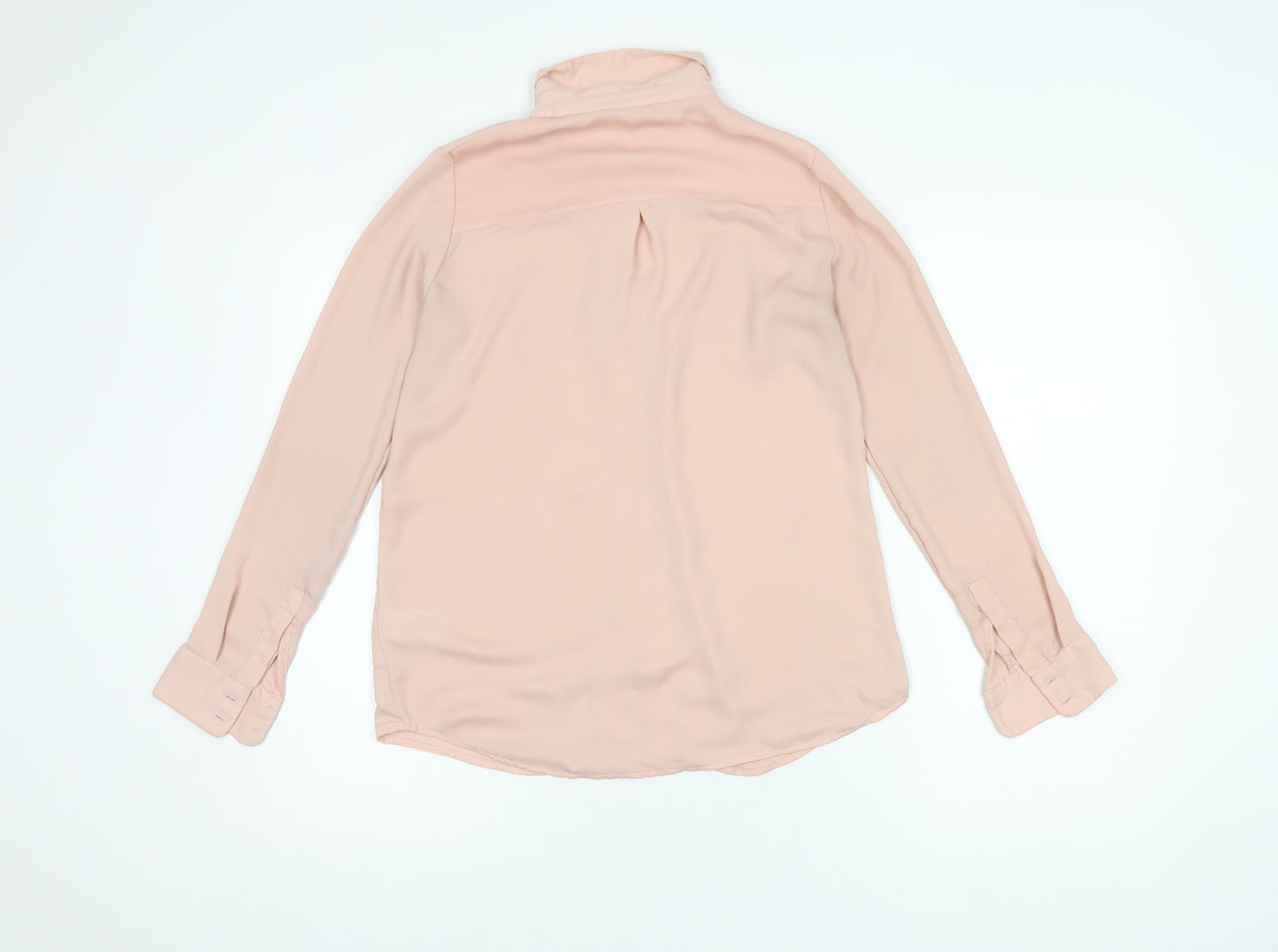 H&M Women's Pink Long Sleeve Blouse Size 6
