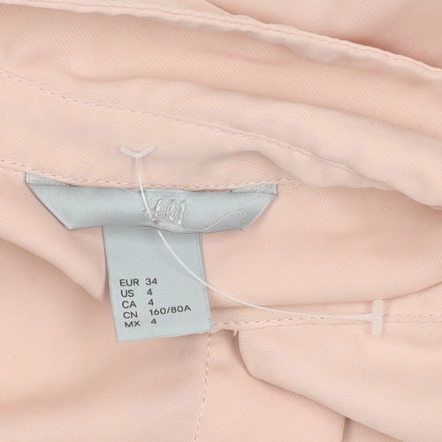 H&M Women's Pink Long Sleeve Blouse Size 6