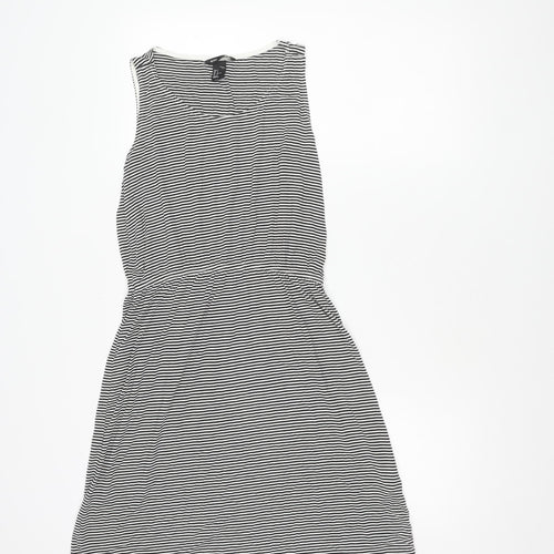 H&M Women's Black Asymmetric Shift Dress S